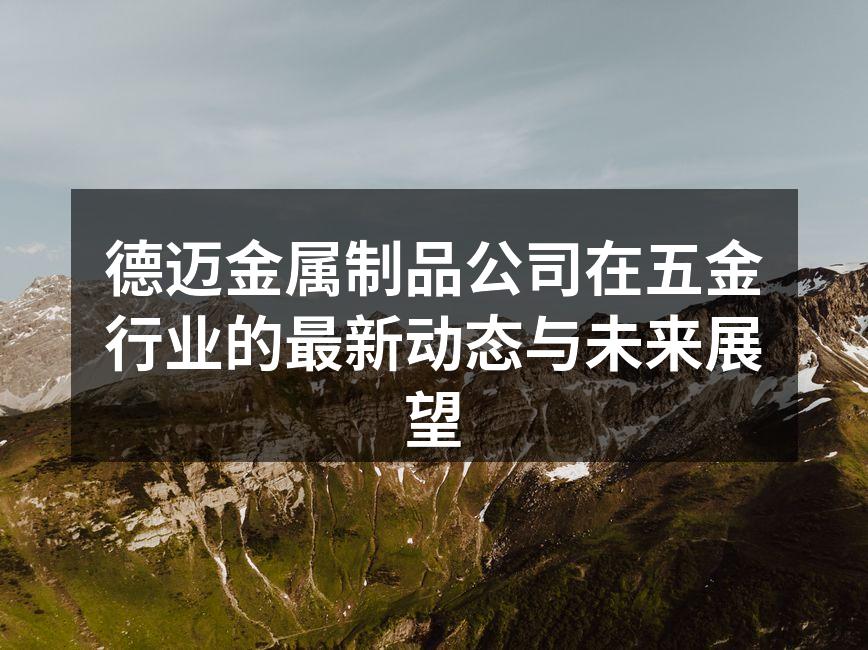 德迈金属制品公司新引进的自动化生产线